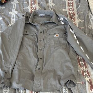 Carhartt Men's Light Gray Shirt Jacket